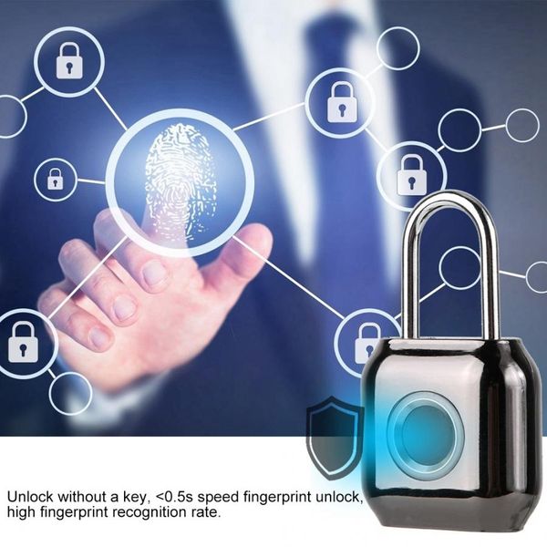 waterproof ip66 keyless lock portable metal smart locks fingerprint security padlock black candado
waterproof ip66 keyless lock portable metal smart locks fingerprint security padlock black candado