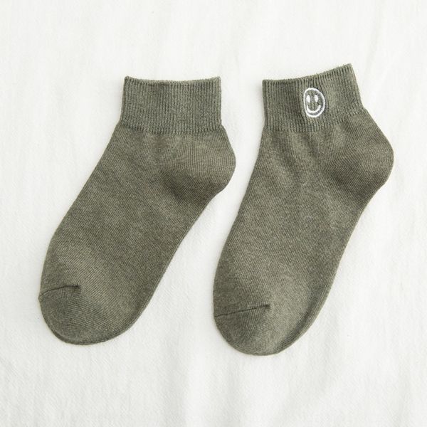19 new women's low smiling face socksembroidered boat socksembroidery double needle women's boat socks cotton spring and summer ve, Black
19 new women's low smiling face socksembroidered boat socksembroidery double needle women's boat socks cotton spring and summer ve, Black