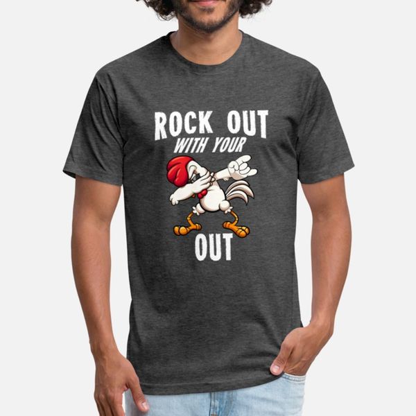 rock out with your cock out rooster t shirt humor digital printing casual tracksuit hoodie sweatshirt