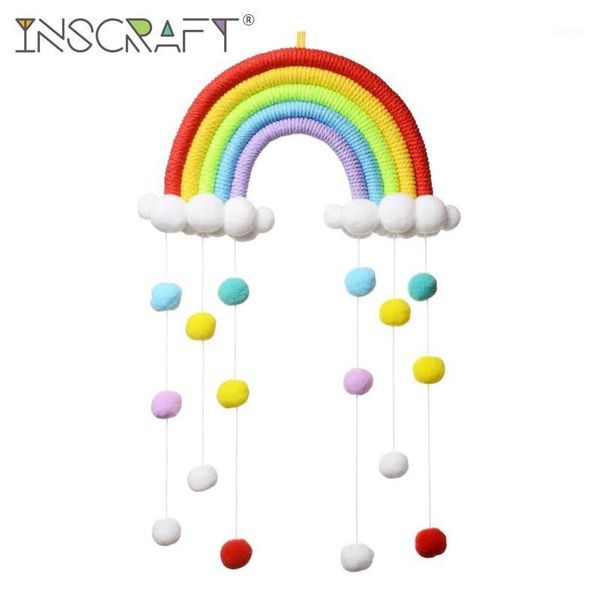 colorful rainbow macrame wall hanging decoration cotton tassel kids room decor boho nursey dorm woven pom pom ball ornament1
colorful rainbow macrame wall hanging decoration cotton tassel kids room decor boho nursey dorm woven pom pom ball ornament1