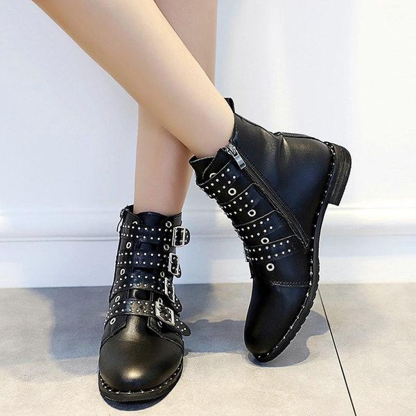 2020 new rivets mid-calf boots for women zip vintage buckle round toe leather shoes square high heels ladies shoes women, Black
2020 new rivets mid-calf boots for women zip vintage buckle round toe leather shoes square high heels ladies shoes women, Black