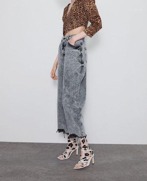 women's jeans waist straight high women autumn grey casual loose wide leg trousers denim pants1, Blue
women's jeans waist straight high women autumn grey casual loose wide leg trousers denim pants1, Blue
