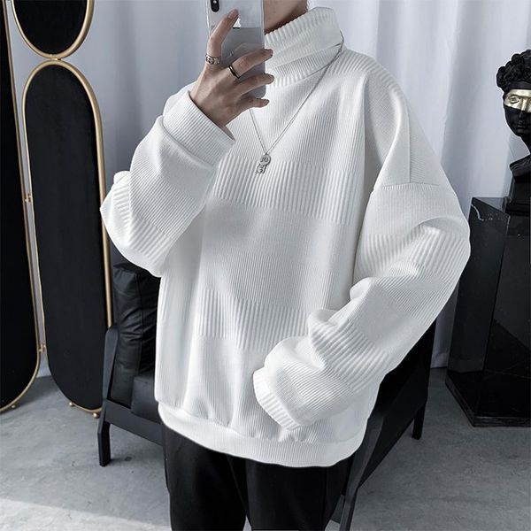 men's sweaters korean turtleneck sweater warm fashion casual retro knitted pullover men autumn winter knitting mens clothes, White;black
men's sweaters korean turtleneck sweater warm fashion casual retro knitted pullover men autumn winter knitting mens clothes, White;black