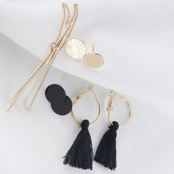 long tassel stud earrings set for women girl 2020 new bohemia flower heart earring fabric female fashion jewelry, Golden;silver
long tassel stud earrings set for women girl 2020 new bohemia flower heart earring fabric female fashion jewelry, Golden;silver