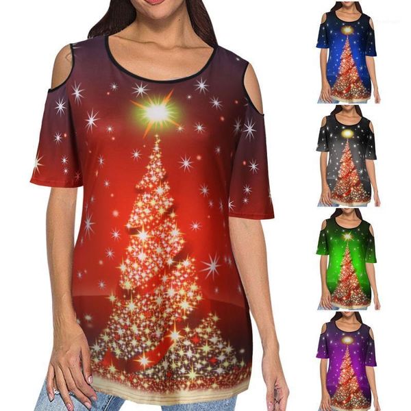 women's blouses & shirts women and bloues o neck christmas tree print cold shoulder half sleeve 5 colors plus size blusas femininas1, White
women's blouses & shirts women and bloues o neck christmas tree print cold shoulder half sleeve 5 colors plus size blusas femininas1, White