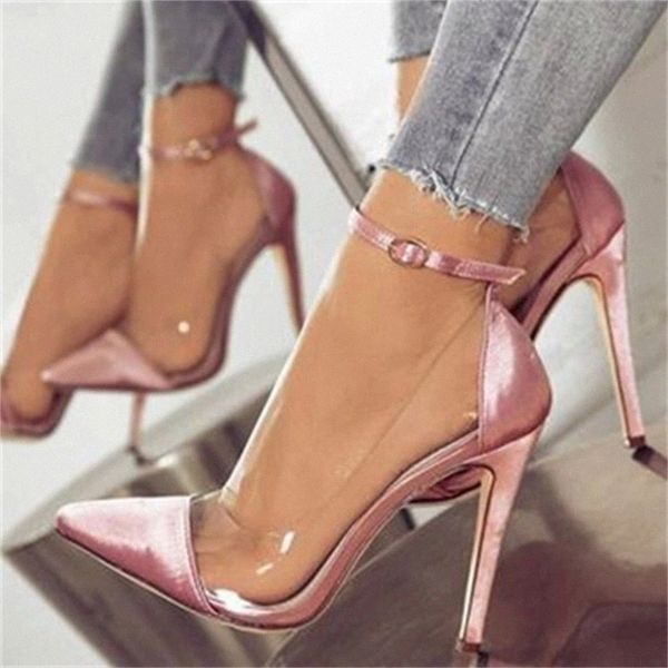 women high heels summer ladies sandals thin heel pointed toe pumps transparent pvc patchwork buckle wedding party shoes #rv12
women high heels summer ladies sandals thin heel pointed toe pumps transparent pvc patchwork buckle wedding party shoes #rv12