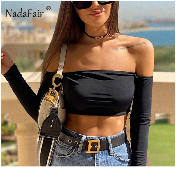 nadafair long sleeve cropped black off shoulder tee 2019 fashion women white t-shirt female 2 layers clothin sqcpmw
nadafair long sleeve cropped black off shoulder tee 2019 fashion women white t-shirt female 2 layers clothin sqcpmw