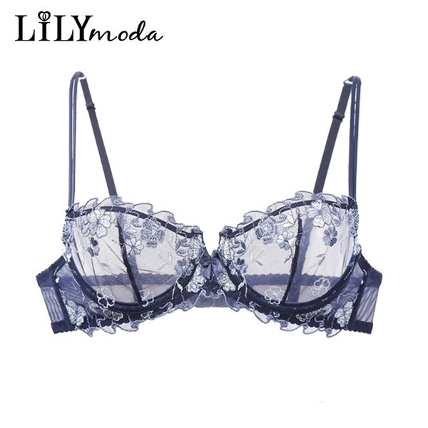 lilymoda women ultrathin transparent unlined bra erotic balconette demi lace embroidery brassiere female lingerie underwear lj201204, Red;black
lilymoda women ultrathin transparent unlined bra erotic balconette demi lace embroidery brassiere female lingerie underwear lj201204, Red;black