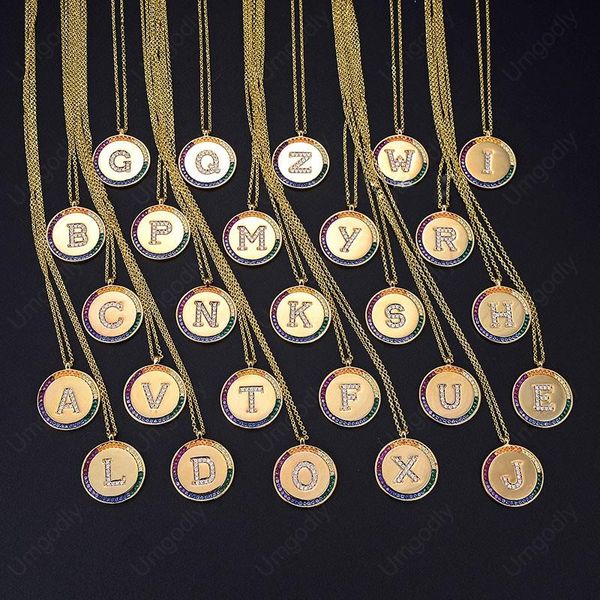 pendant necklaces umgodly luxury solid copper rainbow letter a b c z 26 alphabet initial name round adjustable necklace women fashion jewelr, Silver
pendant necklaces umgodly luxury solid copper rainbow letter a b c z 26 alphabet initial name round adjustable necklace women fashion jewelr, Silver