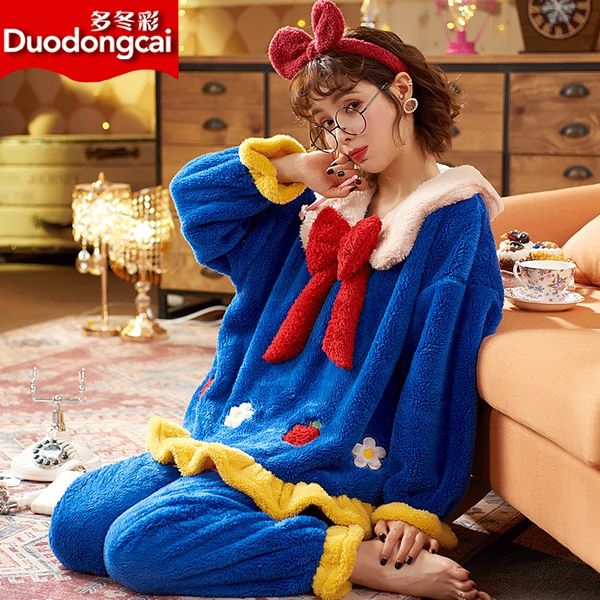ijrbt multi winter color autumn and winter flannel women's long sleeve suit lovely can wear two pieces of home clothes pajamas pajamas, Black;red
ijrbt multi winter color autumn and winter flannel women's long sleeve suit lovely can wear two pieces of home clothes pajamas pajamas, Black;red