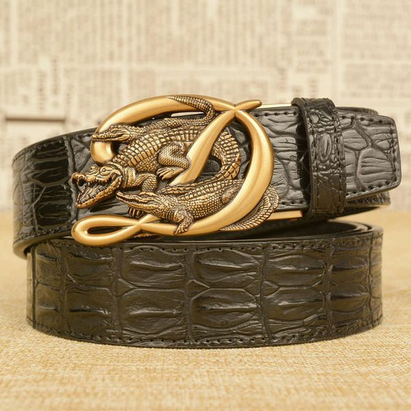 new alligator pattern men's automatic buckle two layers of leisure genuine cow leather pants belt personality, Black;brown
new alligator pattern men's automatic buckle two layers of leisure genuine cow leather pants belt personality, Black;brown