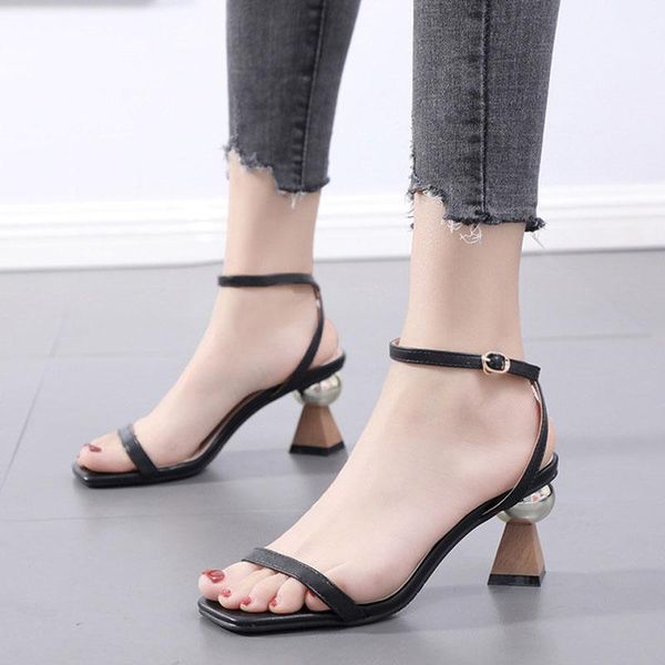 sandals teahoo women rome summer open toe ankle strap buckle shaped heel fashion square head lady high heels1, Black
sandals teahoo women rome summer open toe ankle strap buckle shaped heel fashion square head lady high heels1, Black