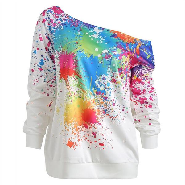 мода hoodie women sexy skew шеи с длинным рукавом краска брызги печатание толстовка топ блузка судадерас пара мудж 2, Black
мода hoodie women sexy skew шеи с длинным рукавом краска брызги печатание толстовка топ блузка судадерас пара мудж 2, Black