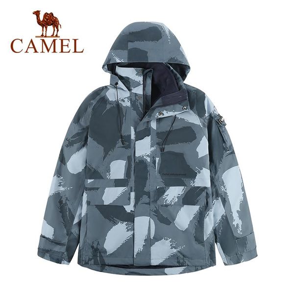 outdoor jackets&hoodies camel camouflage jacket men three-in-one detachable polar fleece liner windproof and waterproof tide brand printed, Blue;black
outdoor jackets&hoodies camel camouflage jacket men three-in-one detachable polar fleece liner windproof and waterproof tide brand printed, Blue;black