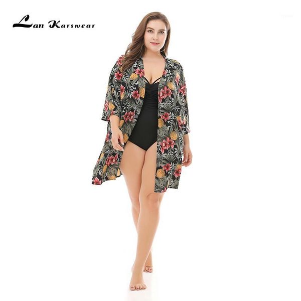 lan karswear xxxl summer long cardigan solid color perspective large size print beach floral chiffon sunscreen clothes1, White
lan karswear xxxl summer long cardigan solid color perspective large size print beach floral chiffon sunscreen clothes1, White