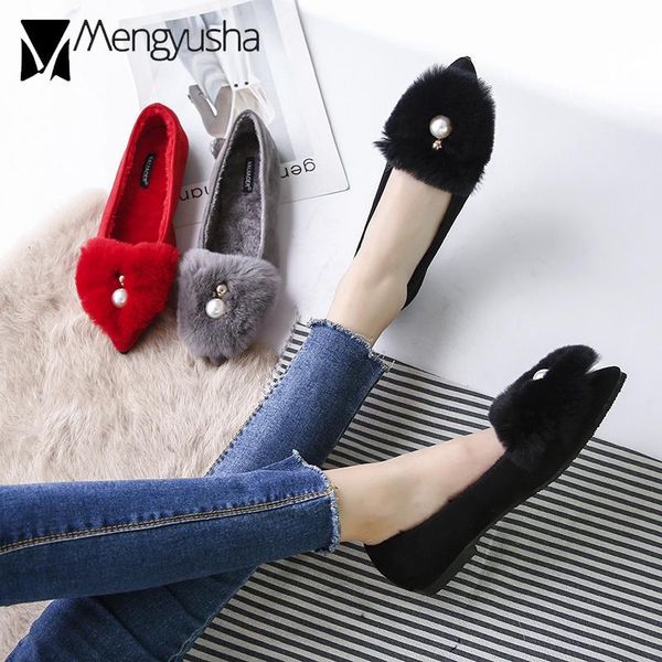 big pearl pendant fur flats women flock furry mules slip on loafers women cozy plush moccasins ladies fur winter shoes, Black 
big pearl pendant fur flats women flock furry mules slip on loafers women cozy plush moccasins ladies fur winter shoes, Black