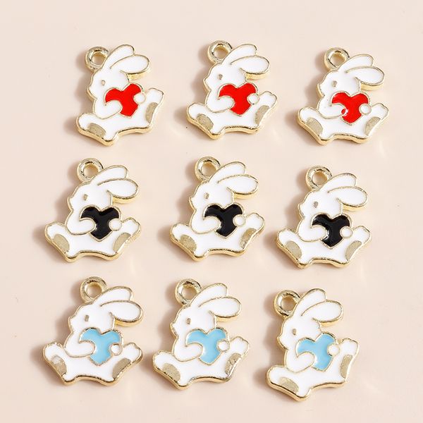 10pcs 13*12mm creative heart rabbit charms pendant for necklace earrings making accessories love bunny charms diy jewelry making, Bronze;silver
10pcs 13*12mm creative heart rabbit charms pendant for necklace earrings making accessories love bunny charms diy jewelry making, Bronze;silver