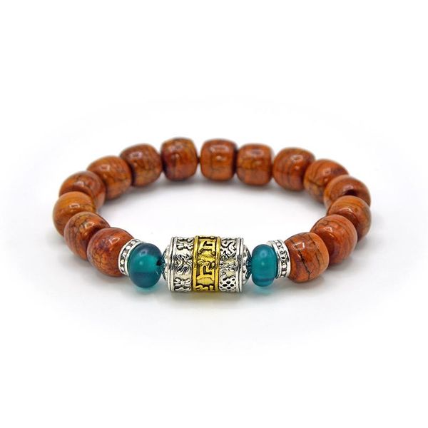 wholesale handmade natural yak bone bracelet retro personality bracelet vintage double color plating six-word mantra, Black
wholesale handmade natural yak bone bracelet retro personality bracelet vintage double color plating six-word mantra, Black