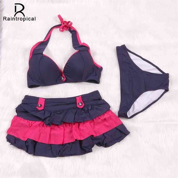 raintropical new women swimsuit three piece bikinis female summer bikini set push up beach bathing suits dress biquini y200319, White;black
raintropical new women swimsuit three piece bikinis female summer bikini set push up beach bathing suits dress biquini y200319, White;black