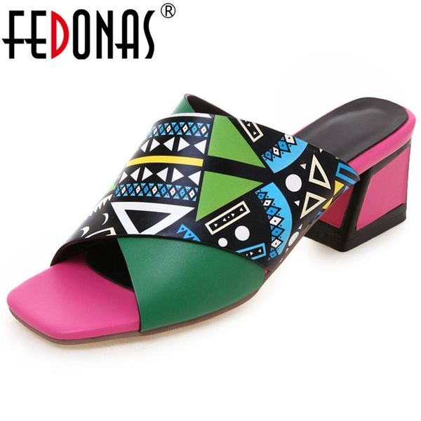 fedonas summer new fashion print square toe square heels women sandals pu leather pumps elegant casual shoes woman y200405, Black
fedonas summer new fashion print square toe square heels women sandals pu leather pumps elegant casual shoes woman y200405, Black