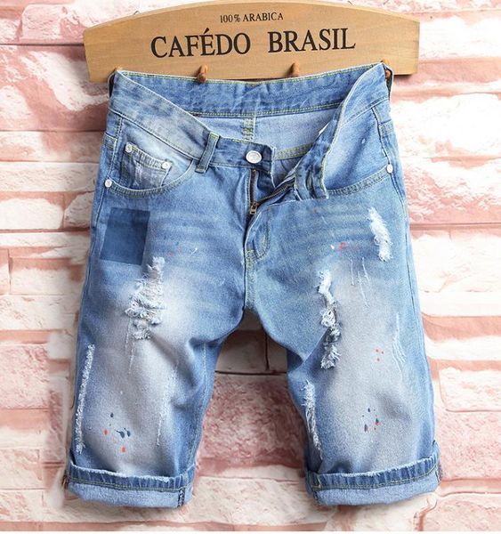 men summer denim shorts new fashion men cotton light blue short jeans holes casual short jeans1
men summer denim shorts new fashion men cotton light blue short jeans holes casual short jeans1