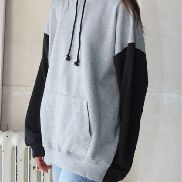 2021 bm retro-color wind oversize big boyfriend-sized wind-loose-fit female solid-colored hoodie ef5z, Black
2021 bm retro-color wind oversize big boyfriend-sized wind-loose-fit female solid-colored hoodie ef5z, Black