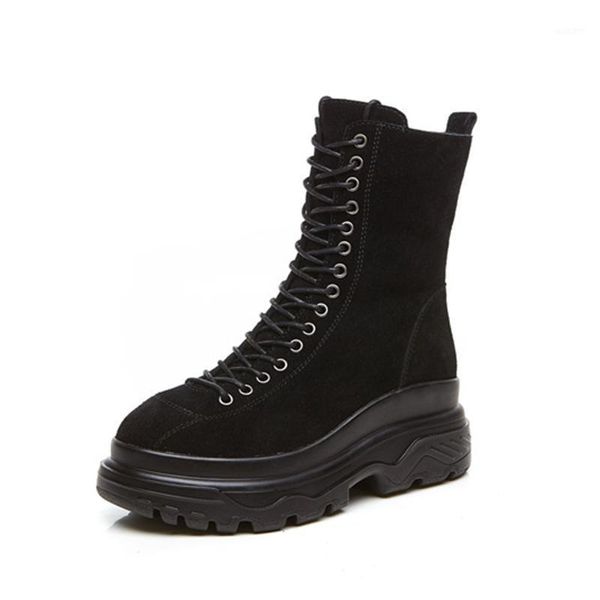 boots women's mid-calf 2021 winter genuine leather ladies casual lace up women boot warm high heels woman shoes1, Black
boots women's mid-calf 2021 winter genuine leather ladies casual lace up women boot warm high heels woman shoes1, Black