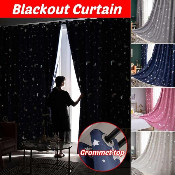 shiny silver star moon blackout curtains for kids child bedroom korean style window voile tulle curtains for living room 1pc
shiny silver star moon blackout curtains for kids child bedroom korean style window voile tulle curtains for living room 1pc