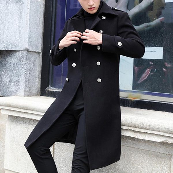 men's wool & blends arrival fashion large autumn winter men long windbreaker youth woolen coat thick casual plus size m l 2xl 3xl 4x, Black
men's wool & blends arrival fashion large autumn winter men long windbreaker youth woolen coat thick casual plus size m l 2xl 3xl 4x, Black