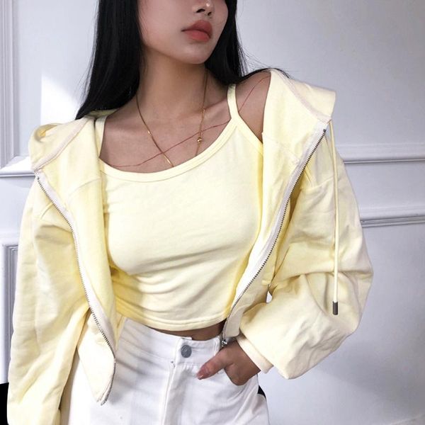women's hoodie slim crop jacket fall solid color zipper long sleeve sweater women hanging loose sweater set, Gray
women's hoodie slim crop jacket fall solid color zipper long sleeve sweater women hanging loose sweater set, Gray