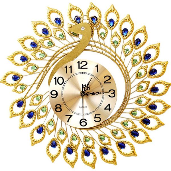 wall clocks european modern creative living room iron clock golden peacock phoenix metal design
wall clocks european modern creative living room iron clock golden peacock phoenix metal design