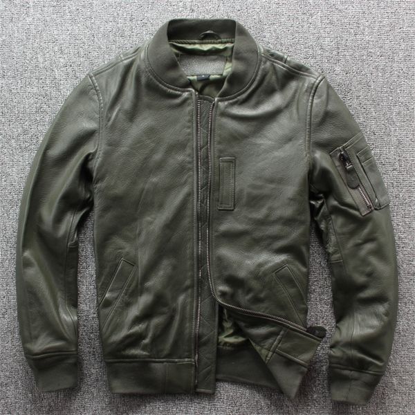 brand new classic ma-1 leather jaket.goatskin flight coat,japan style genuine leather jackets.quality plus size lj201029, Black
brand new classic ma-1 leather jaket.goatskin flight coat,japan style genuine leather jackets.quality plus size lj201029, Black