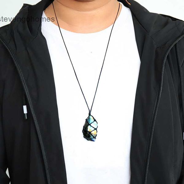 blue moonlight paraffin rope natural elongated yellow stone pendant fashion necklace for men and women, Silver
blue moonlight paraffin rope natural elongated yellow stone pendant fashion necklace for men and women, Silver
