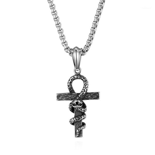 boniskiss men stainless steel cross & snake pattern vintage man's jewelry suspension chain collares male long pendant necklace1, Silver
boniskiss men stainless steel cross & snake pattern vintage man's jewelry suspension chain collares male long pendant necklace1, Silver