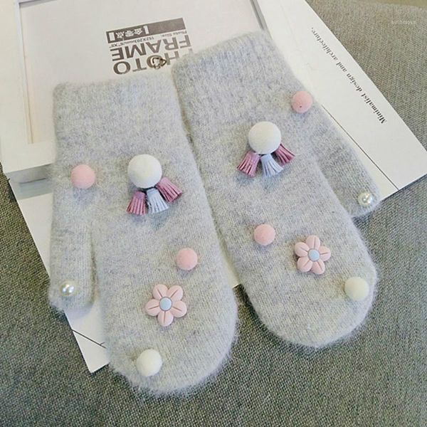 new korean gray gloves girl wool flower warm knitted women spring winter gloves thick mittens1, Blue;gray
new korean gray gloves girl wool flower warm knitted women spring winter gloves thick mittens1, Blue;gray