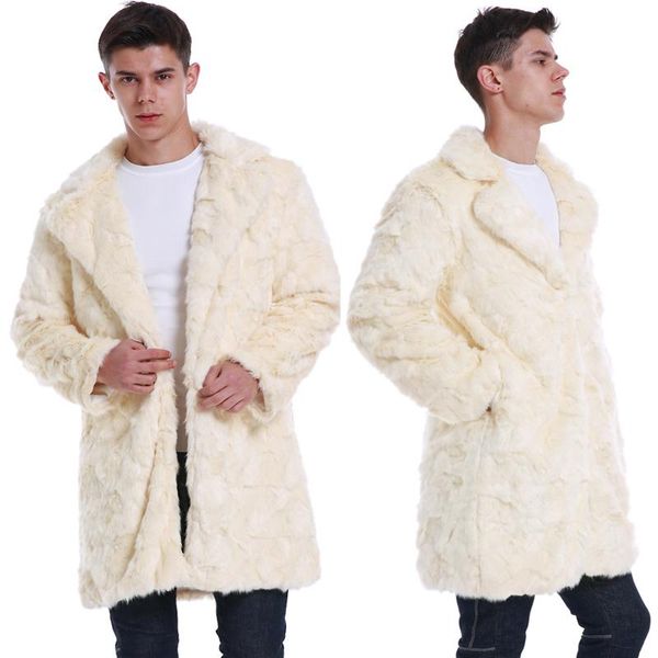 men's jackets luxury faux fur coat winter thick warm overcoat with pockets fashion long lapel parka trench coats outerwear plus size, Black;brown
men's jackets luxury faux fur coat winter thick warm overcoat with pockets fashion long lapel parka trench coats outerwear plus size, Black;brown