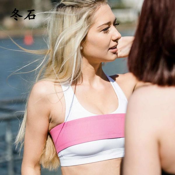 adjustable sports bras belt high elastic no-bounce breast support gym bra for women running rope skipping fitness strap kg-149, White;black 
adjustable sports bras belt high elastic no-bounce breast support gym bra for women running rope skipping fitness strap kg-149, White;black