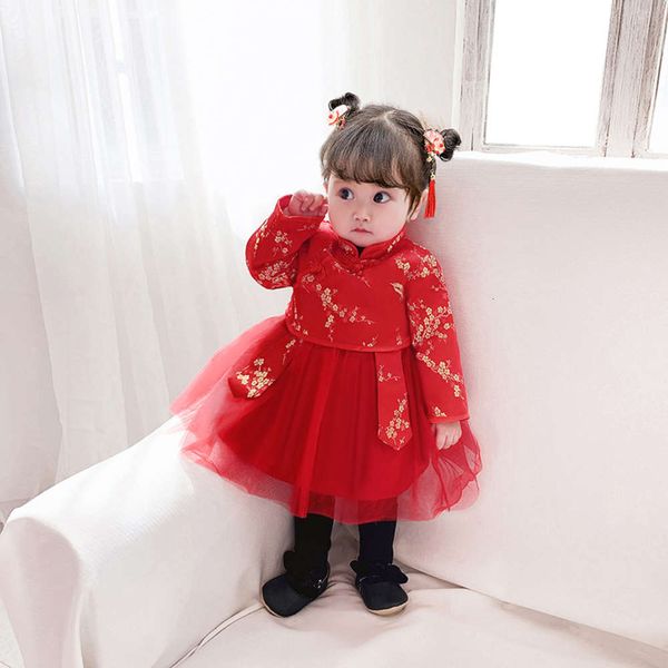 girls' cheongsam drs autumn and winter children's wear long sve new year's clothing baby plus cotton chine sle tang fashion 9, Red;yellow
girls' cheongsam drs autumn and winter children's wear long sve new year's clothing baby plus cotton chine sle tang fashion 9, Red;yellow