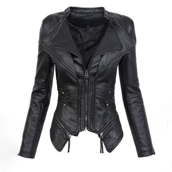 gothic couro falso pu mulheres jaqueta lnverno moda outono motocicleta jaqueta couro preto faux casacos outerwear casaco, Black
gothic couro falso pu mulheres jaqueta lnverno moda outono motocicleta jaqueta couro preto faux casacos outerwear casaco, Black