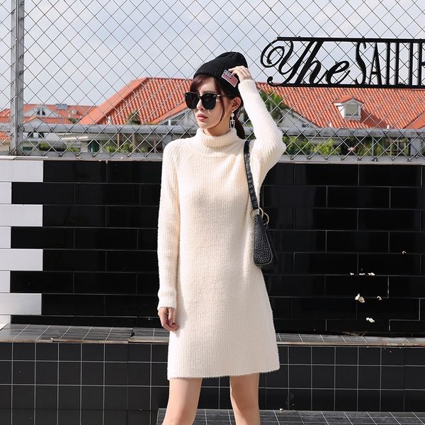 2021 new long sleeve sweater thick warm autumn winter dress chic women turtleneck short mini knitted pullover dresses kedg, White;black
2021 new long sleeve sweater thick warm autumn winter dress chic women turtleneck short mini knitted pullover dresses kedg, White;black
