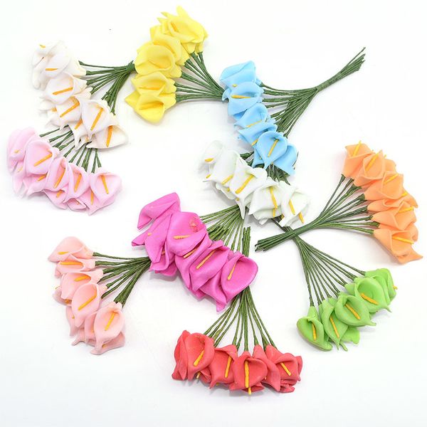 72pcs mini artificial foam calla lily fake flower bouquet for wedding decoration home party celebration decor diy handmade craft
72pcs mini artificial foam calla lily fake flower bouquet for wedding decoration home party celebration decor diy handmade craft