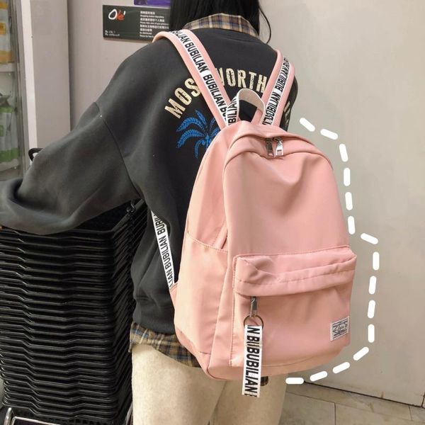 women backpack shoulder bags 2020 new fashion female casual preppy style waterproof nylon letters soft zipper backpacks
women backpack shoulder bags 2020 new fashion female casual preppy style waterproof nylon letters soft zipper backpacks