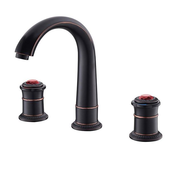 bathroom widespread basin faucet brass sink mixer tap & cold dual handle 3 holes deck mounted black oil brusahed
bathroom widespread basin faucet brass sink mixer tap & cold dual handle 3 holes deck mounted black oil brusahed
