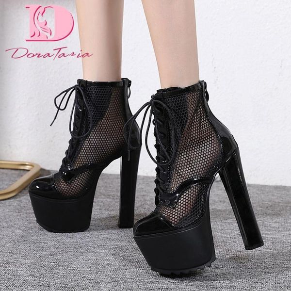 boots doratasia female lace up high platform ankle fashion thick heels summer women party shoes woman1, Black
boots doratasia female lace up high platform ankle fashion thick heels summer women party shoes woman1, Black