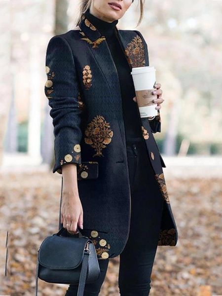 z-zoux women woolen coat stand collar printing women winter long coats plus size casual long winter coats 2019 new fashion loose1, Black
z-zoux women woolen coat stand collar printing women winter long coats plus size casual long winter coats 2019 new fashion loose1, Black