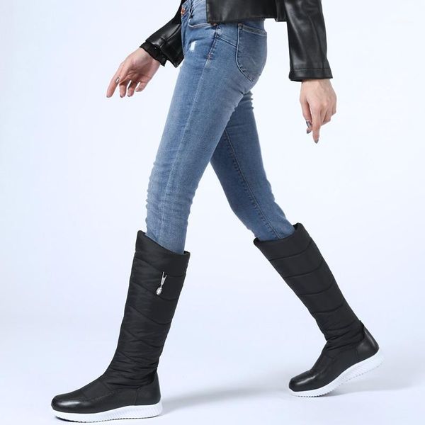 boots winter shoes warm plush down+cow leather knee high woman comfy flat snow platform long casual boot1, Black
boots winter shoes warm plush down+cow leather knee high woman comfy flat snow platform long casual boot1, Black