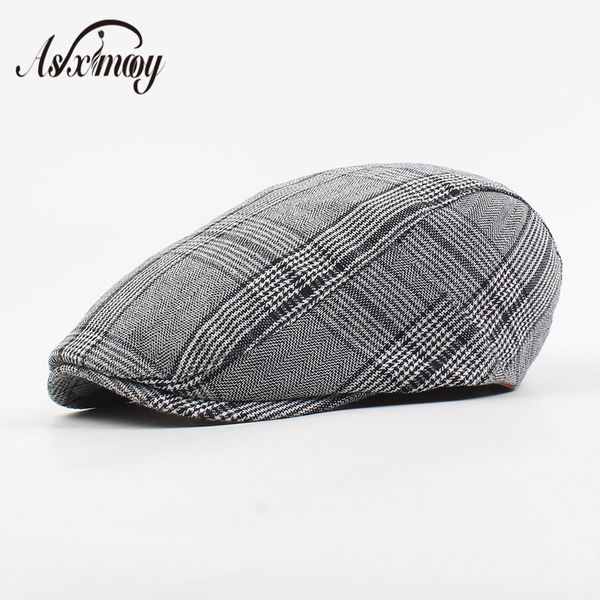 berets adjustable beret cap men outdoor sun breathable bone brim hats mens herringbone plaid flat caps homme hat 2021 fashion, Blue;gray
berets adjustable beret cap men outdoor sun breathable bone brim hats mens herringbone plaid flat caps homme hat 2021 fashion, Blue;gray