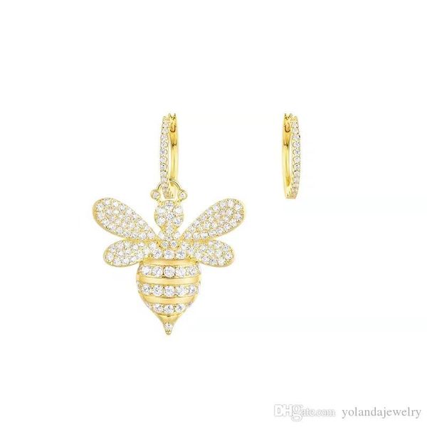 lovely earrings yellow gold plated cz bee hoops earrings for girls women nice gift for friend, Golden;silver
lovely earrings yellow gold plated cz bee hoops earrings for girls women nice gift for friend, Golden;silver
