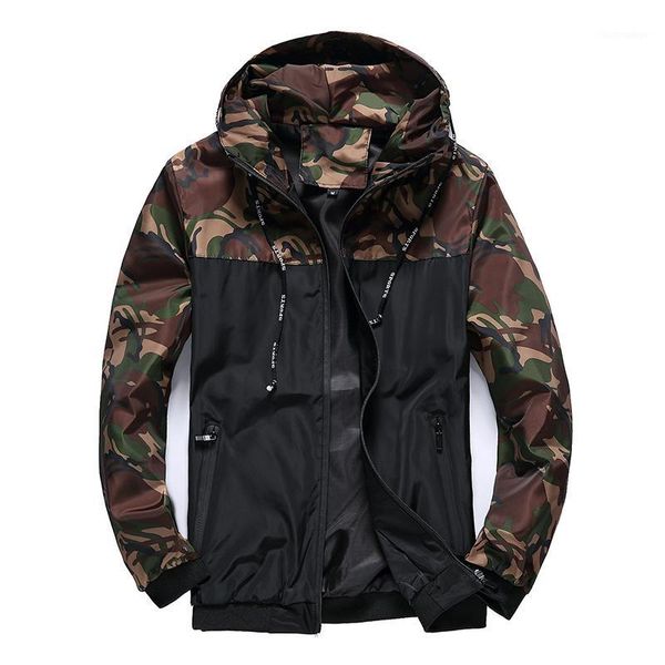 mens camouflage print jacket hoodie zipper pocket long sleeve casual coat1, Black;brown
mens camouflage print jacket hoodie zipper pocket long sleeve casual coat1, Black;brown