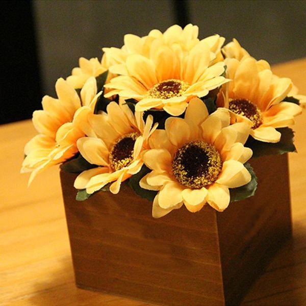 artificial home decora flowers 7 head silk sunflower wedding floral bouquet fake simulation flower home party desk decor fake
artificial home decora flowers 7 head silk sunflower wedding floral bouquet fake simulation flower home party desk decor fake